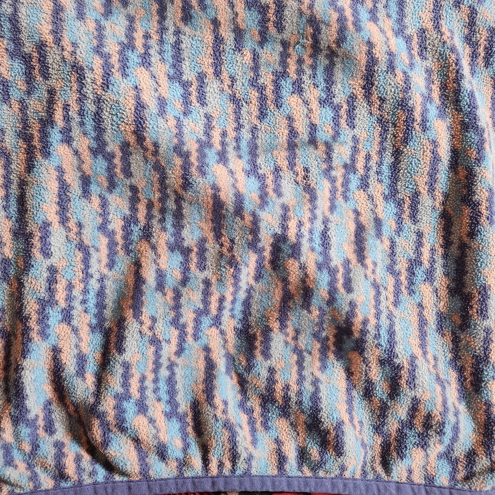 Patagonia Women's Micro D Snap-T Pullover Climbing Trees Ikat Sound Blue Size M - Picture 11 of 12